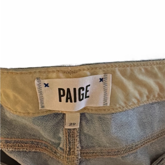 PAIGE Women's Distressed Blue Jeans - Picture 3 of 3
